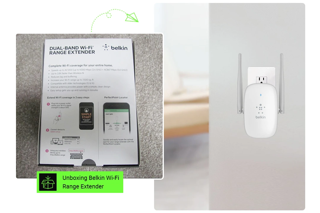 Unboxing Belkin Wi-Fi Range Extender